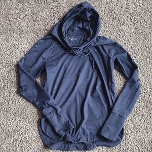 Athleta Navy Women's Cowl Neck Sweater